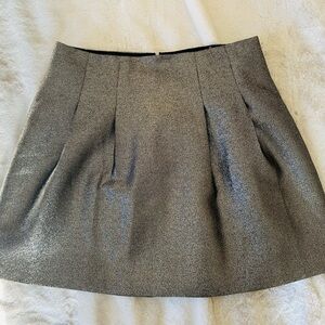Madewell gold metallic mini skirt. Size 4.